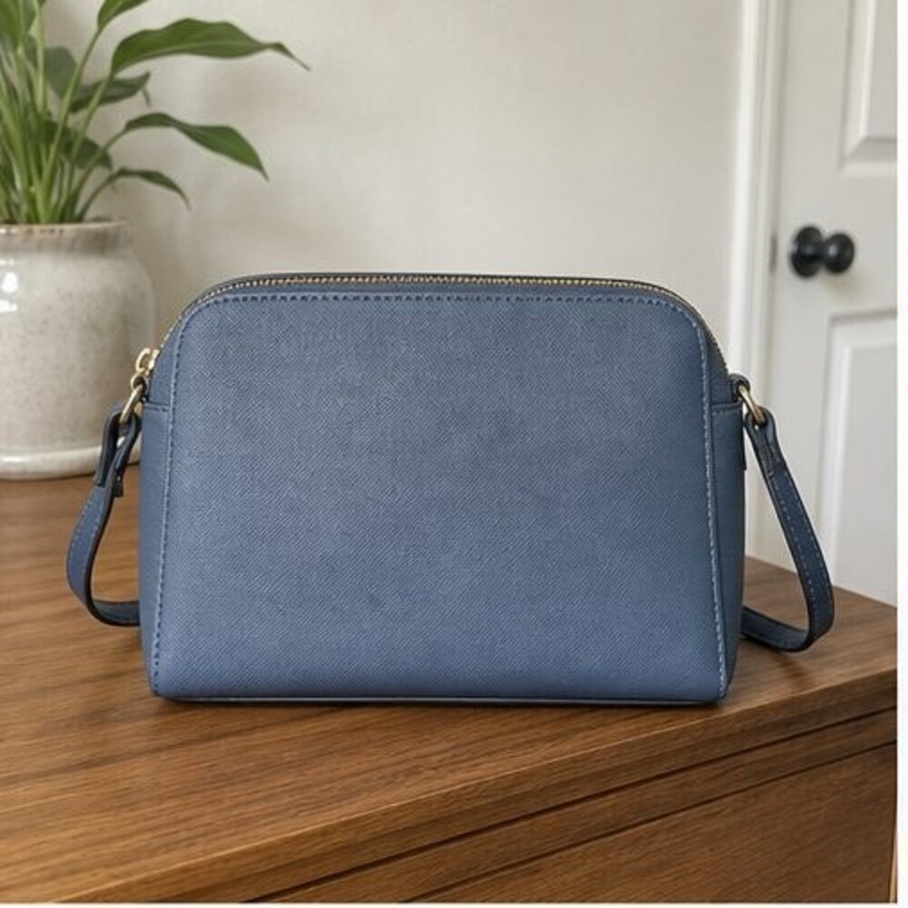 Burgundy Nylon Crossbody Bag